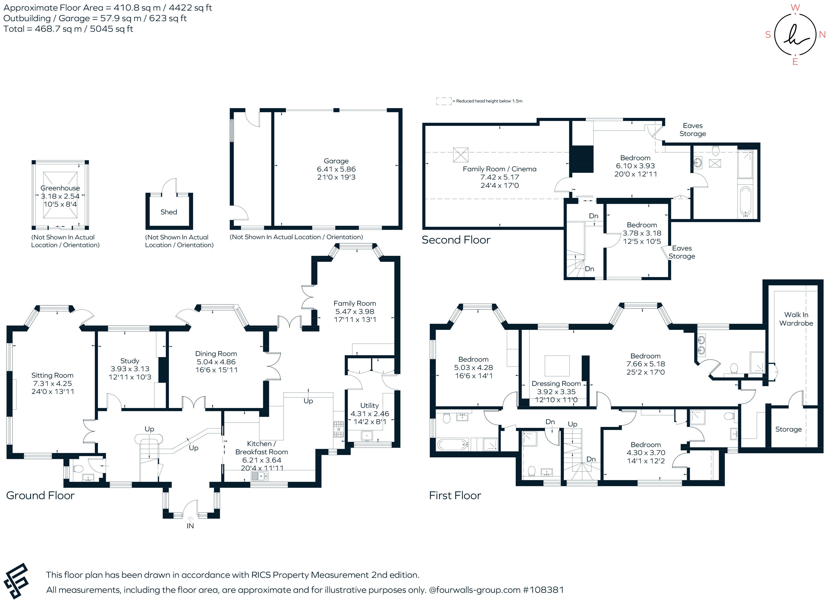 Bracken, Woodland Way, Tadworth floorplan