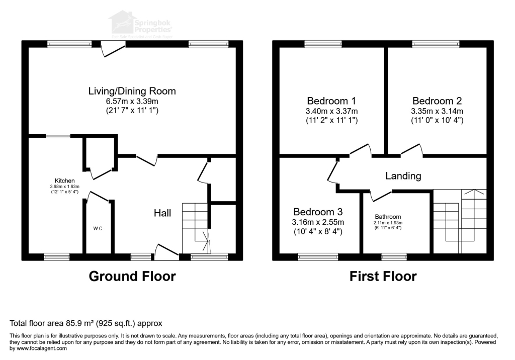 188, Crescent Road, Manchester floorplan