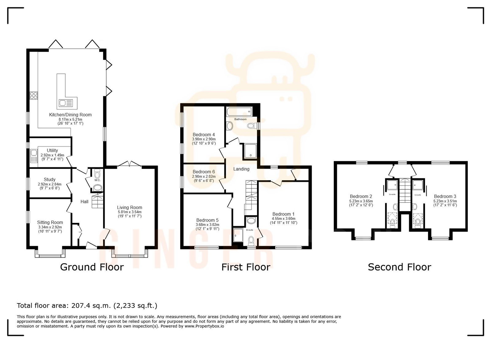 6, Lesser Avenue, Bedford floorplan