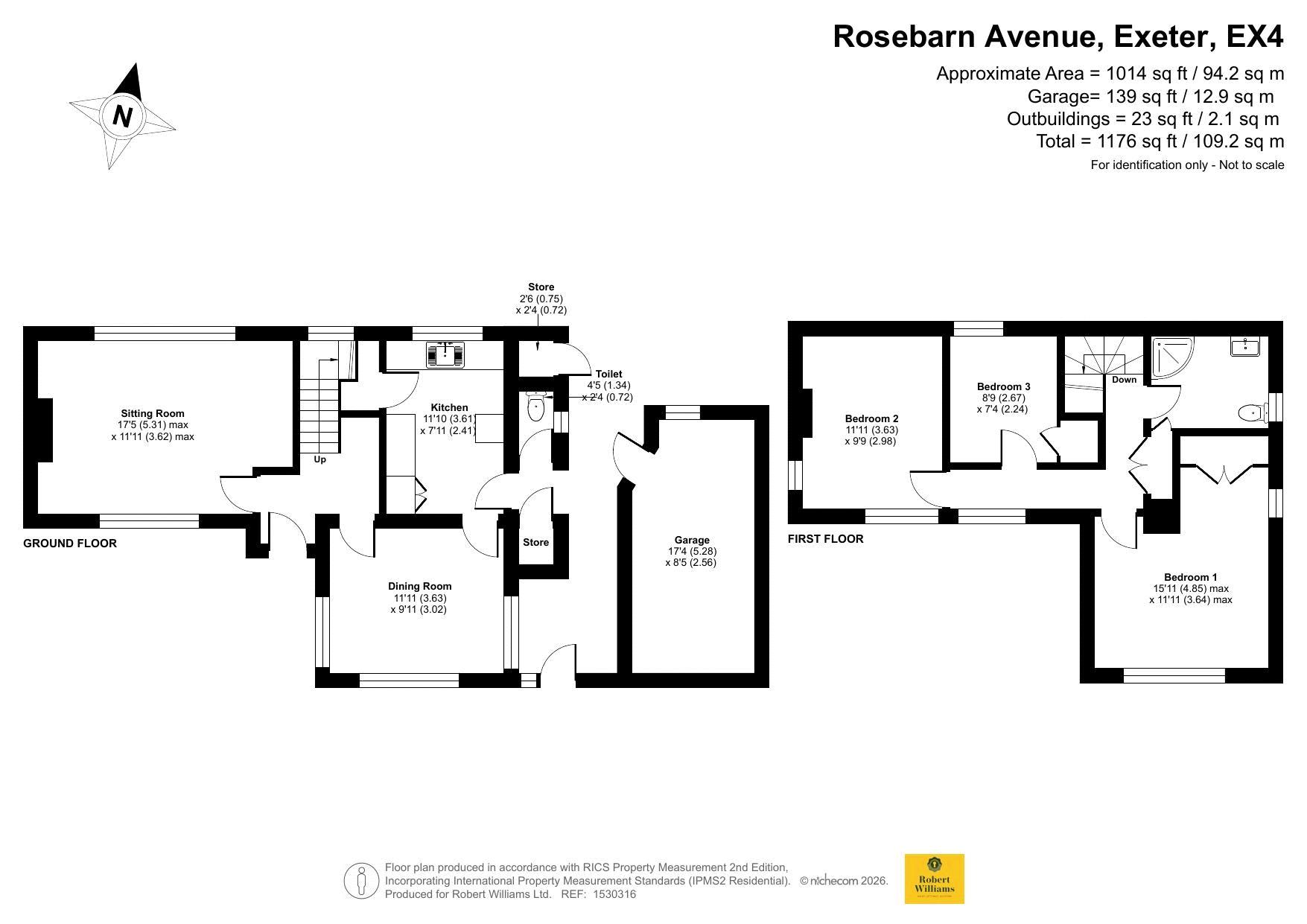 Rosebarn Avenue, Exeter floorplan