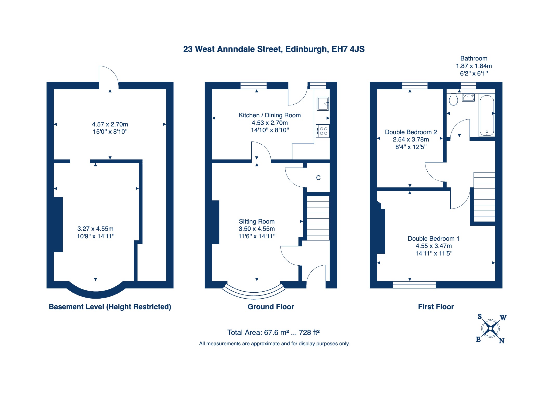 23, West Annandale Street, Edinburgh floorplan
