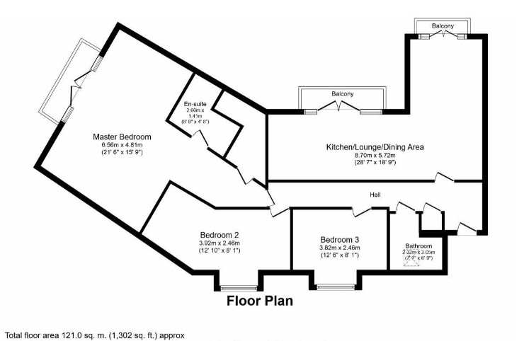 31, Palgrave Road, Bedford floorplan