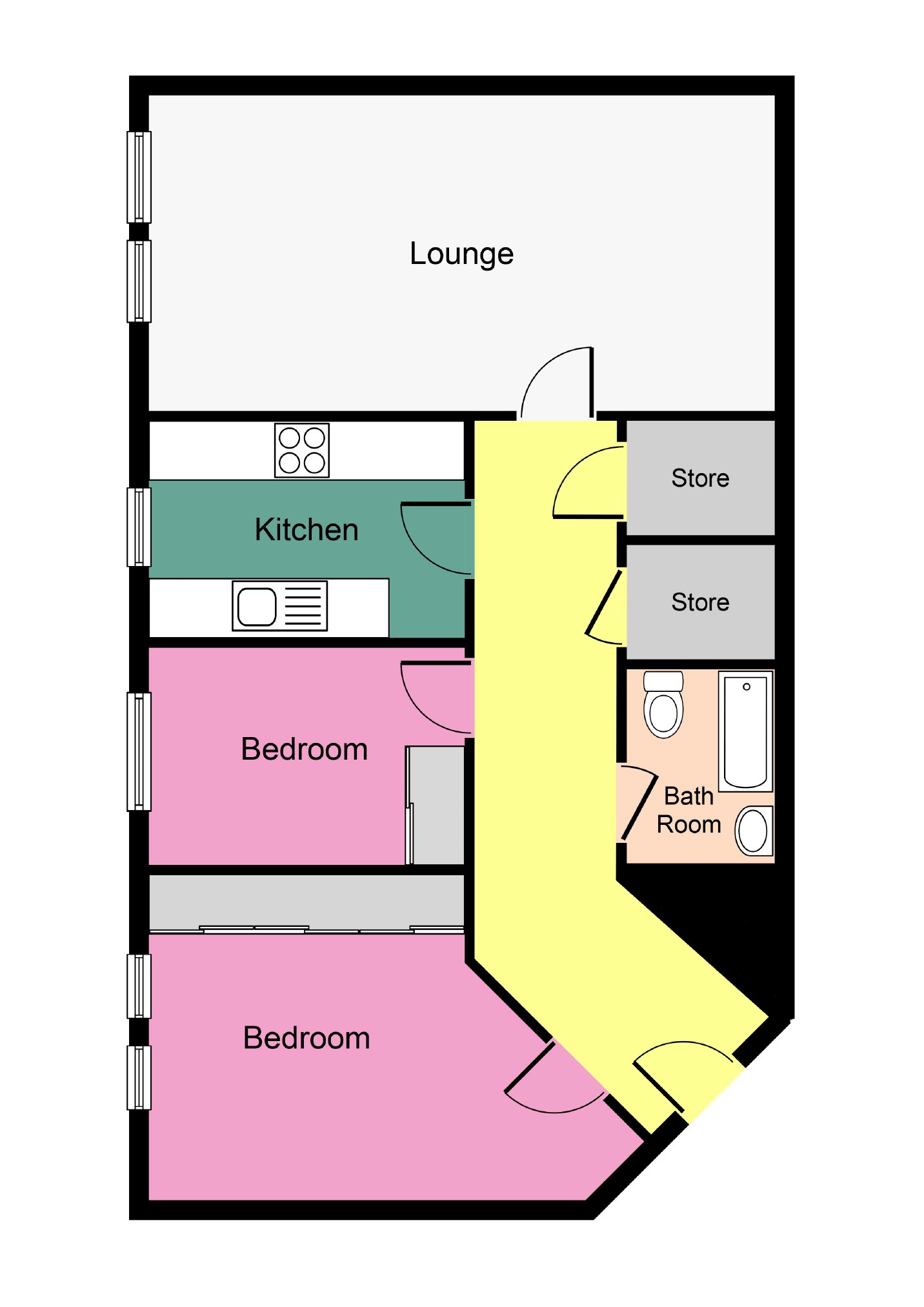 2 Bedrooms Flat for sale in Balfour Street, Leith, Edinburgh EH6