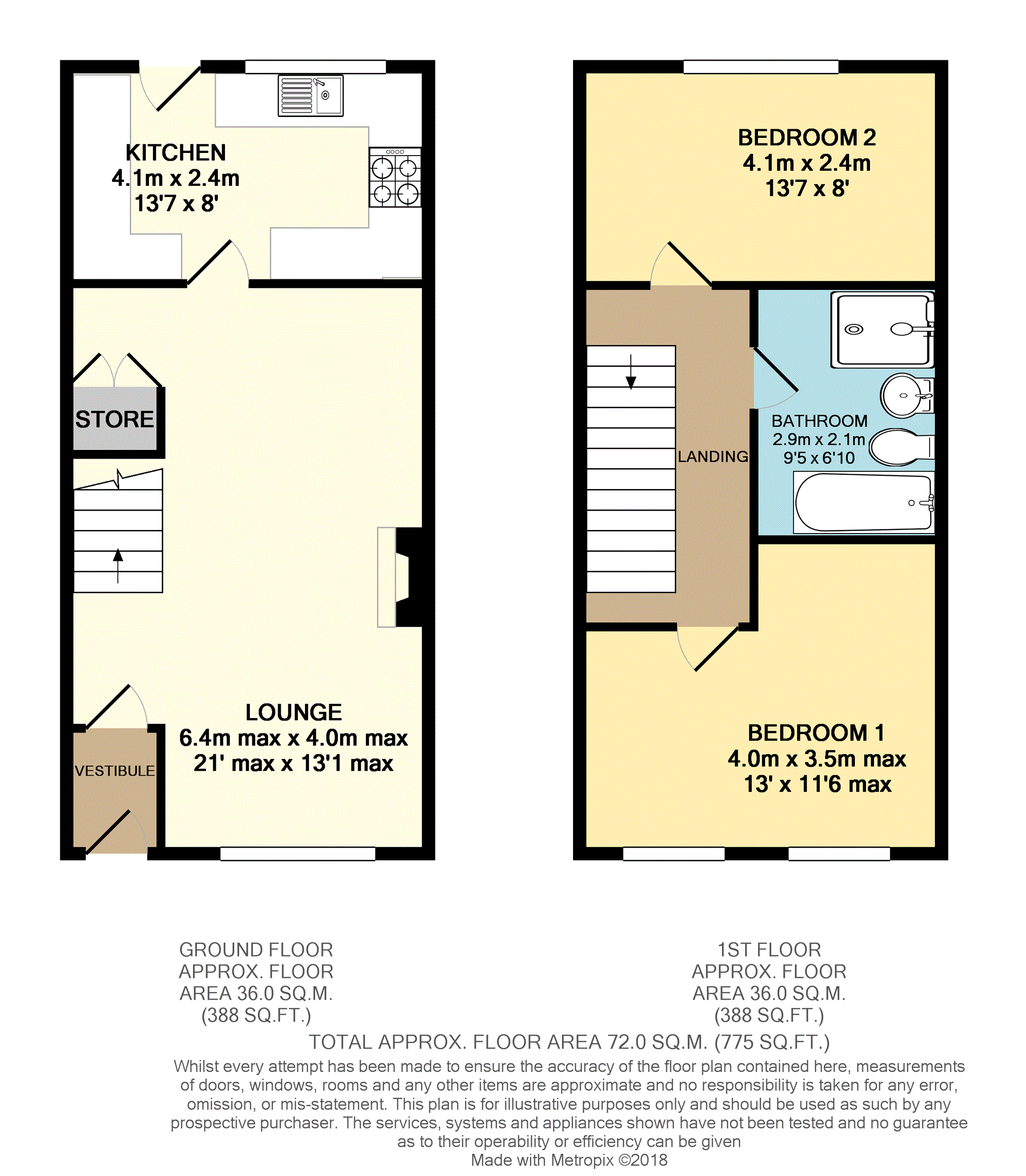 2 Bedrooms Terraced house for sale in King Street, Skelmanthorpe, Huddersfield HD8