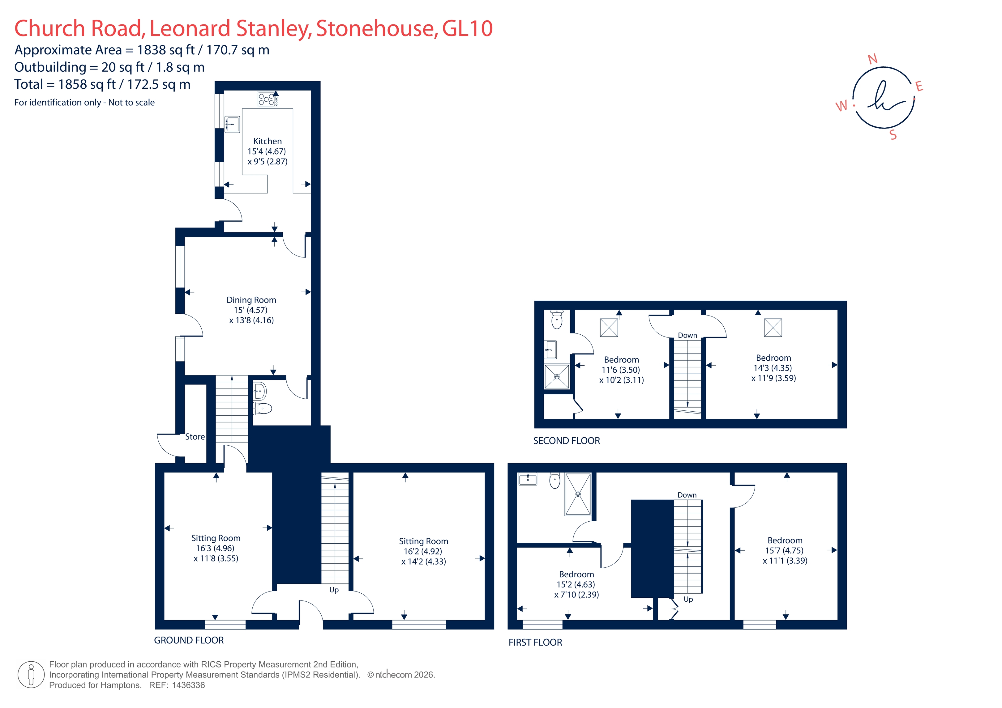 Church View, Church Road, Leonard Stanley floorplan