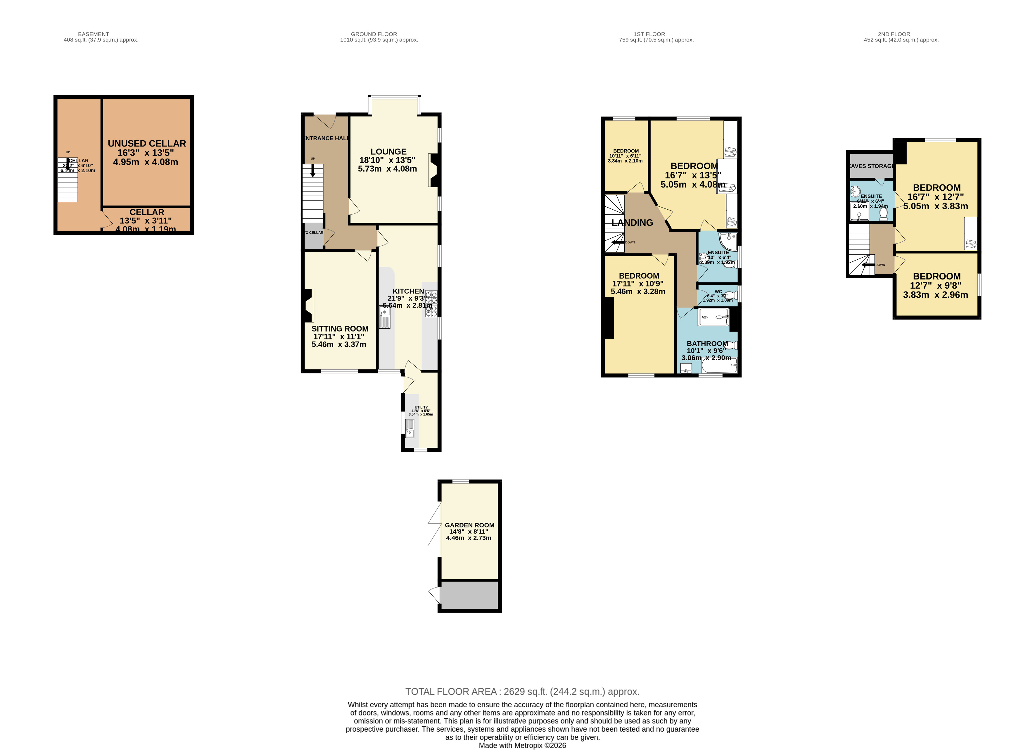 17, Lidgett Park Road, Leeds floorplan
