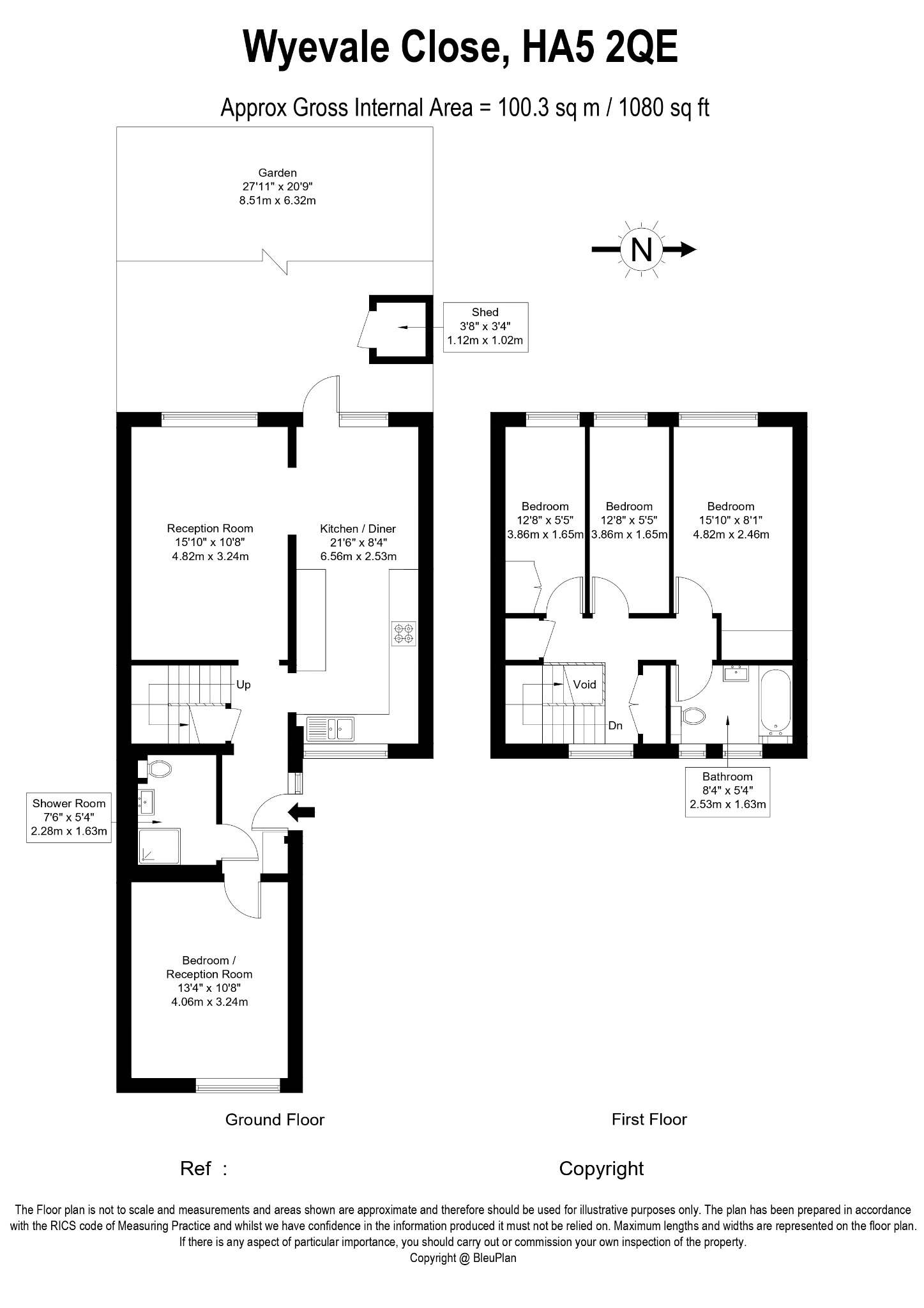 24 Wyevale Close, Pinner, Greater London floorplan