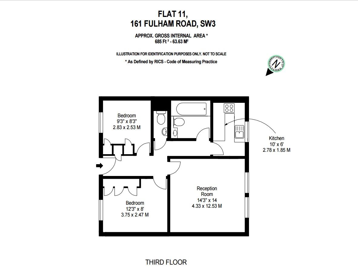 2 Bedrooms Flat to rent in Fulham Road, Chelsea, London SW3