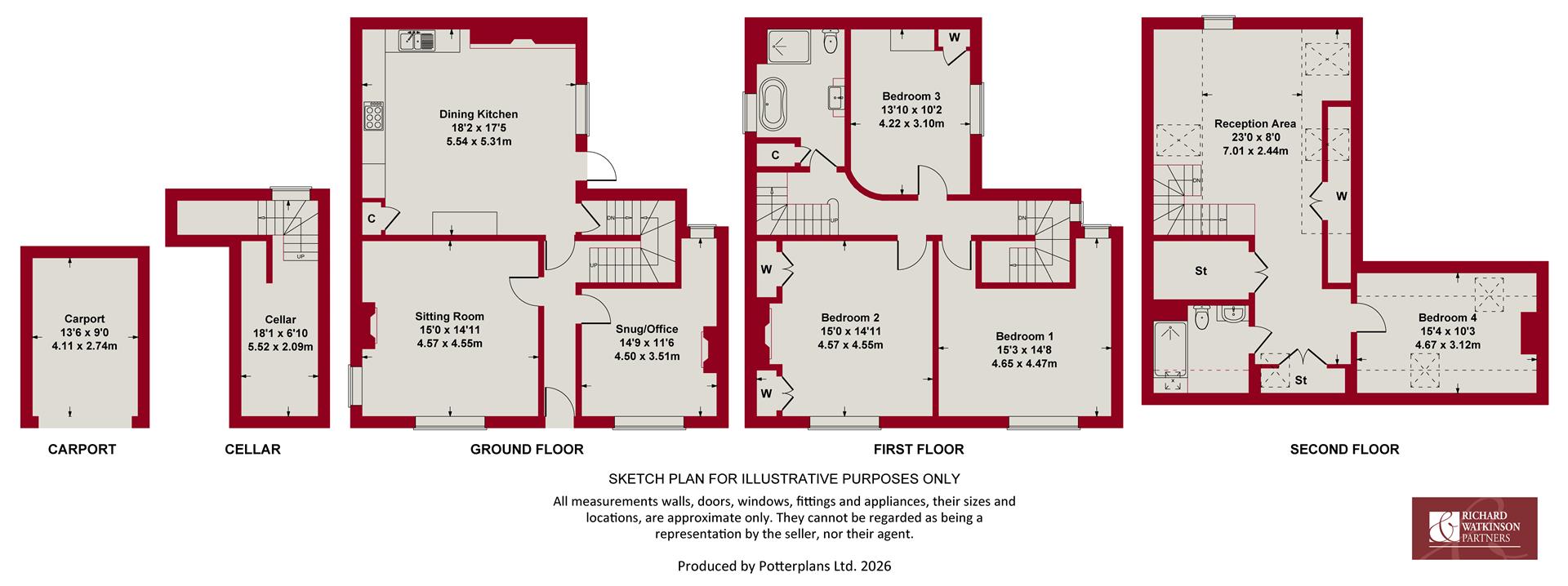 79 Main Street, West Leake floorplan