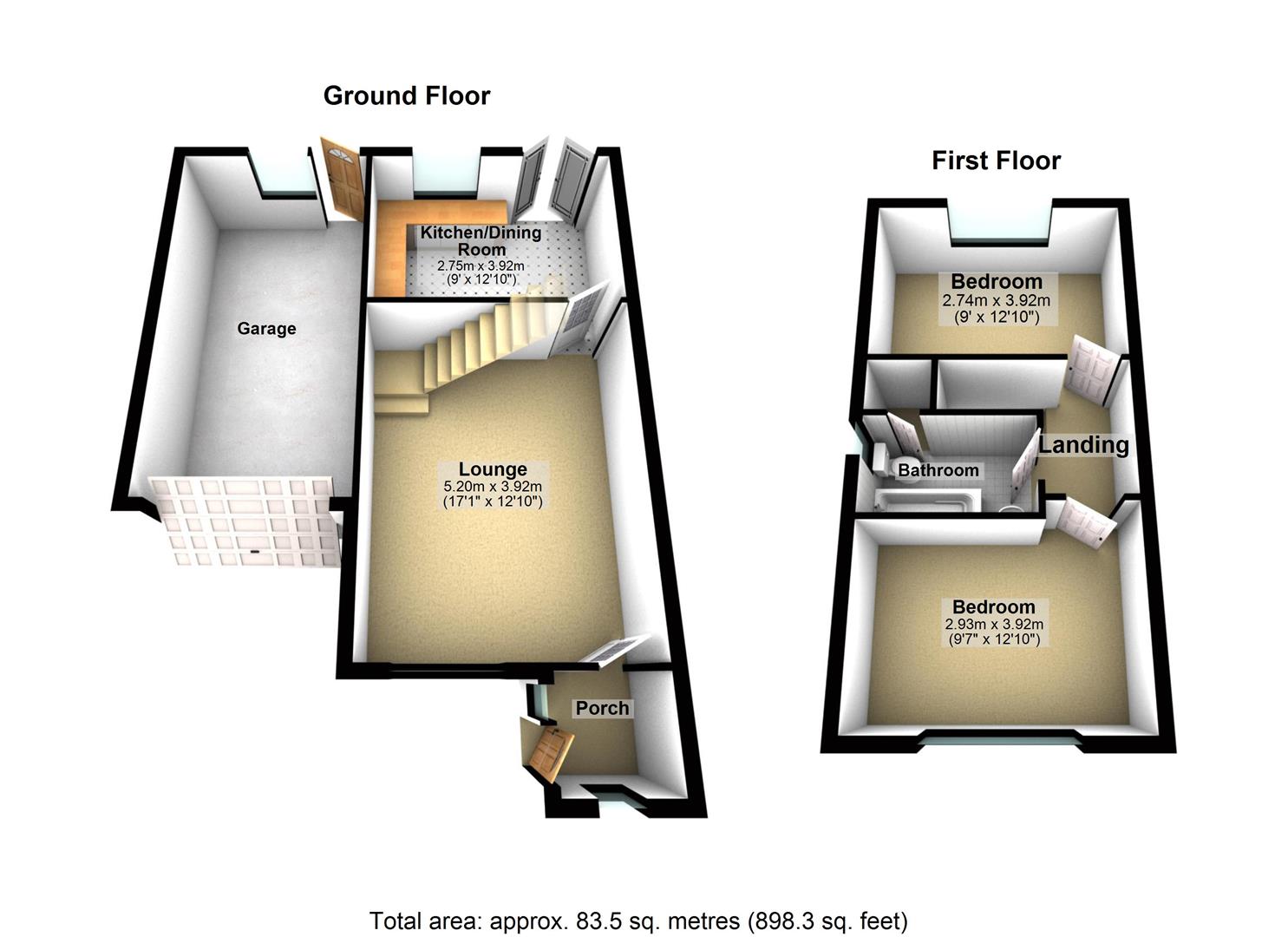 13, Athlone Rise, Leeds floorplan