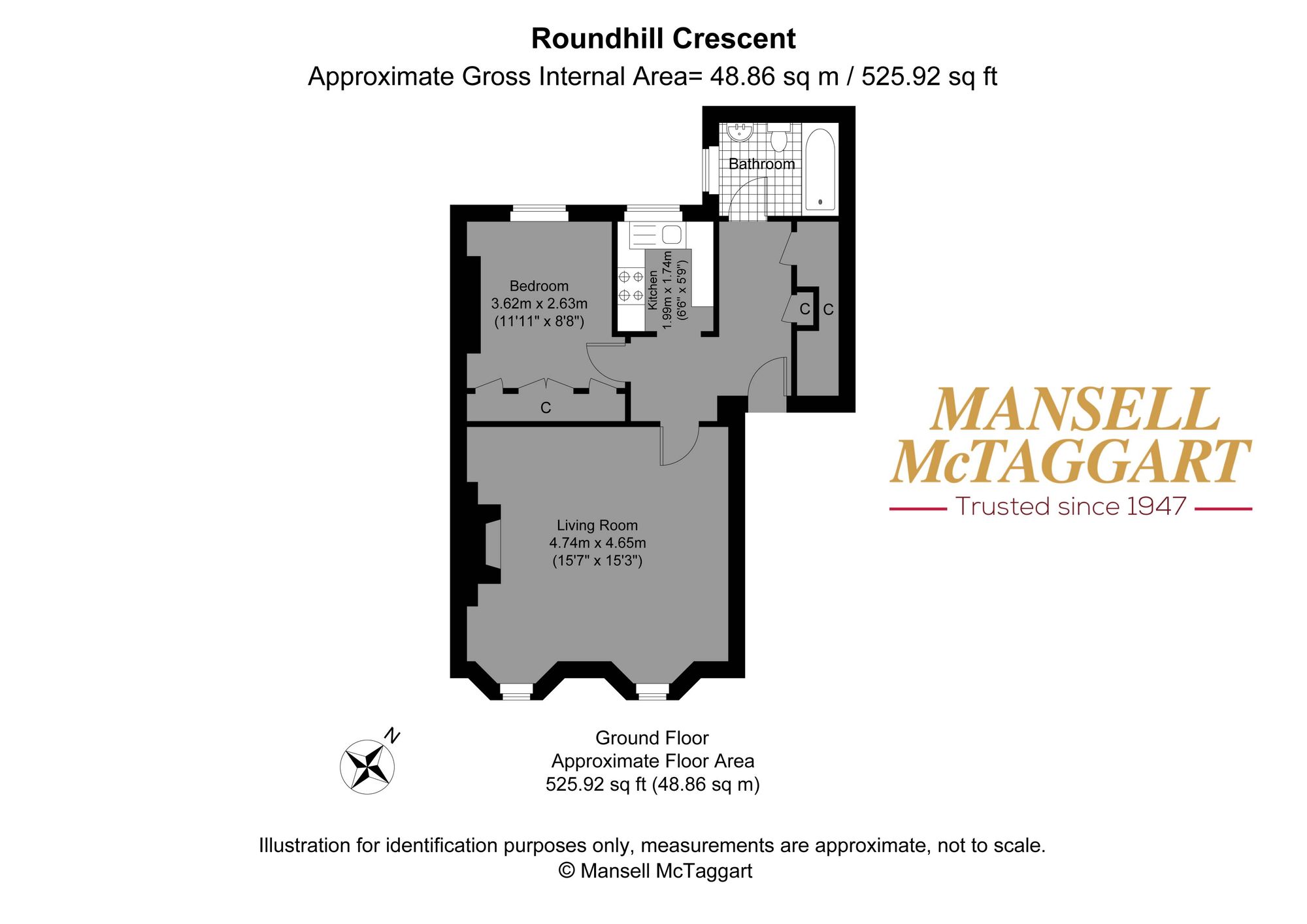 Ground Floor Flat, 69 Roundhill Crescent, Brighton floorplan
