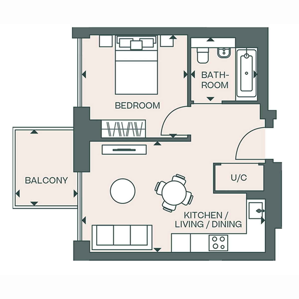 Flat 12.02 Fulton & Fifth, Wembley, HA9 floorplan