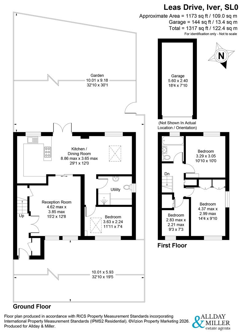 139, Leas Drive, Iver floorplan