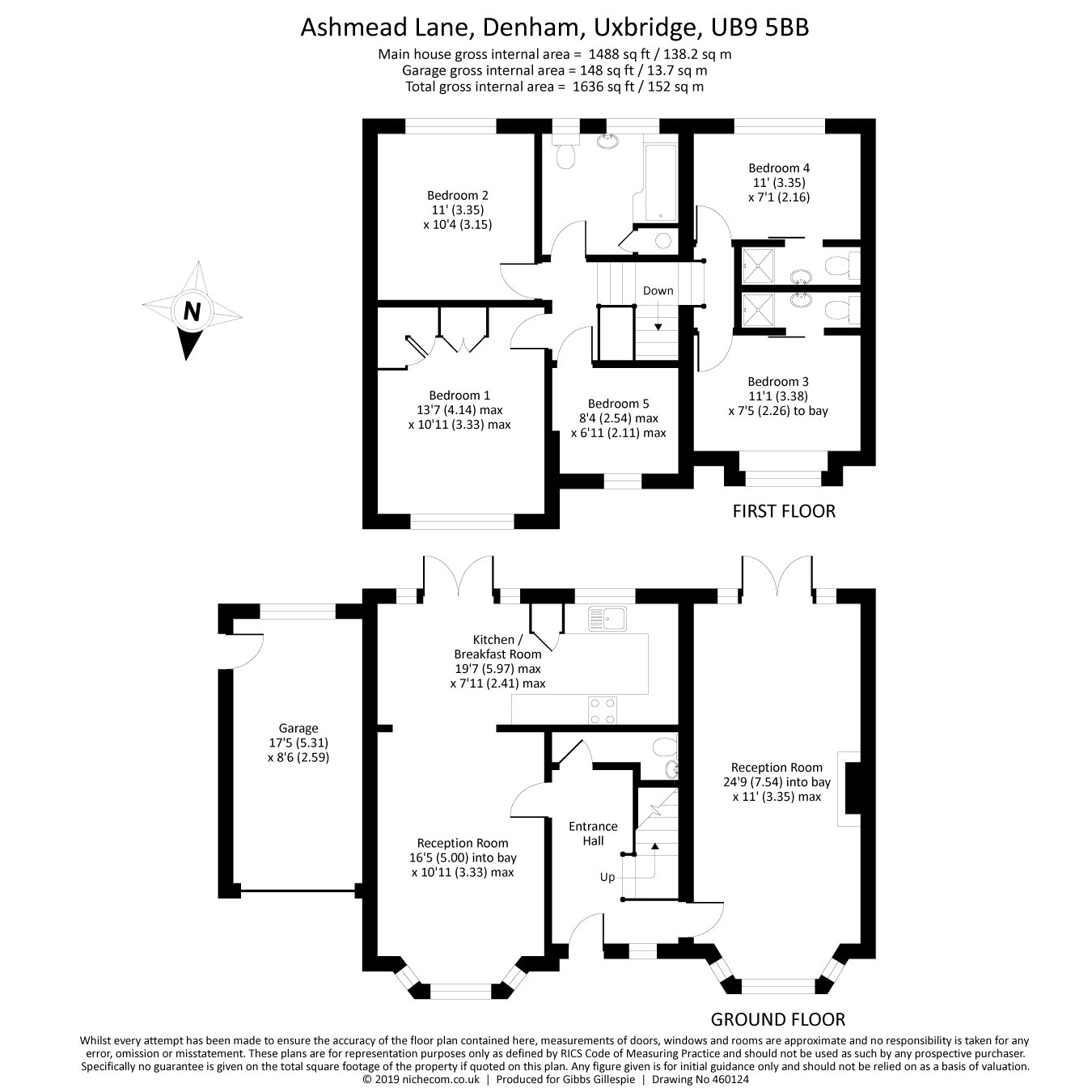 5 Bedrooms Detached house for sale in Ashmead Lane, Denham, Buckinghamshire UB9