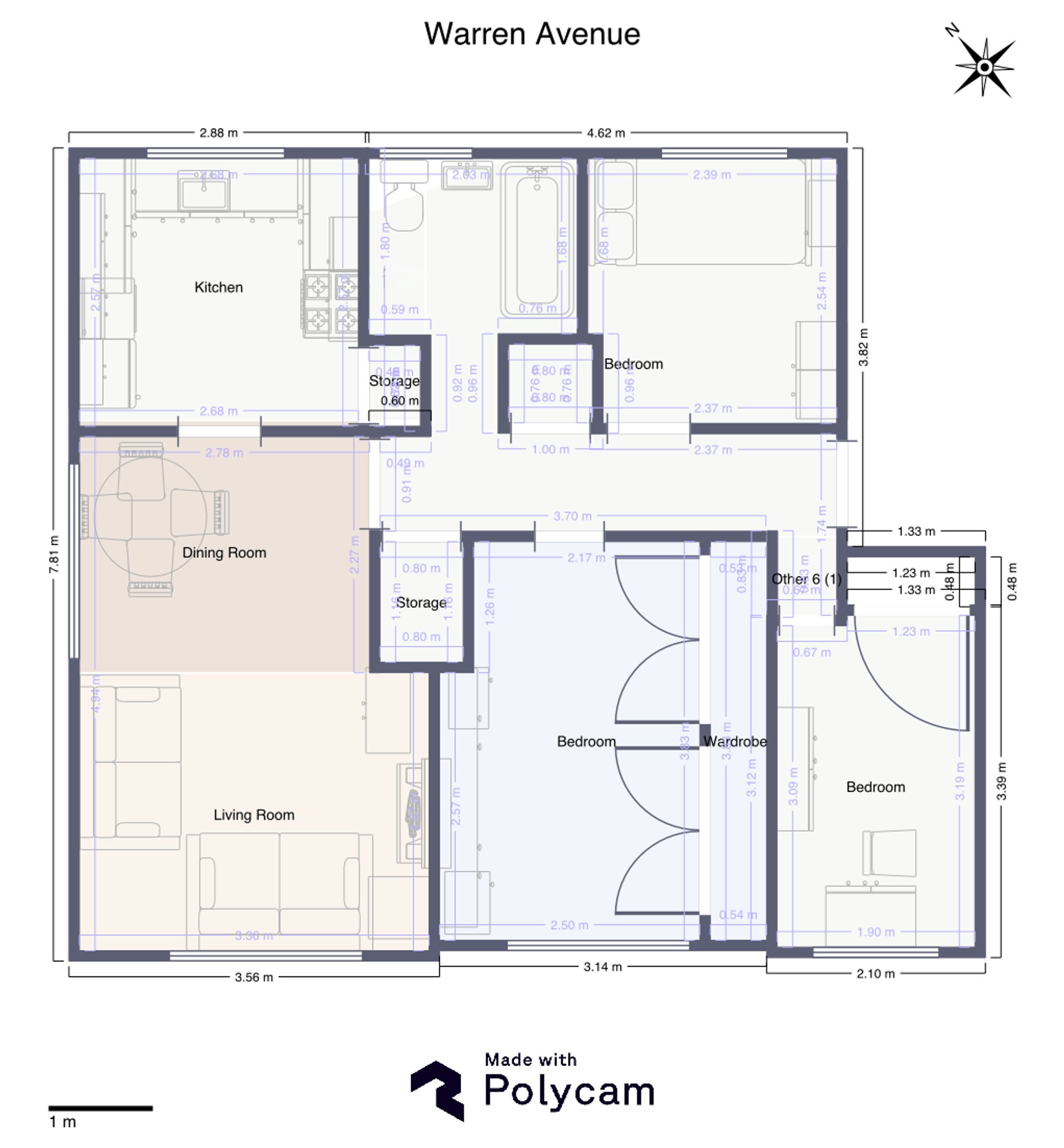 75 Warren Avenue, South Croydon floorplan