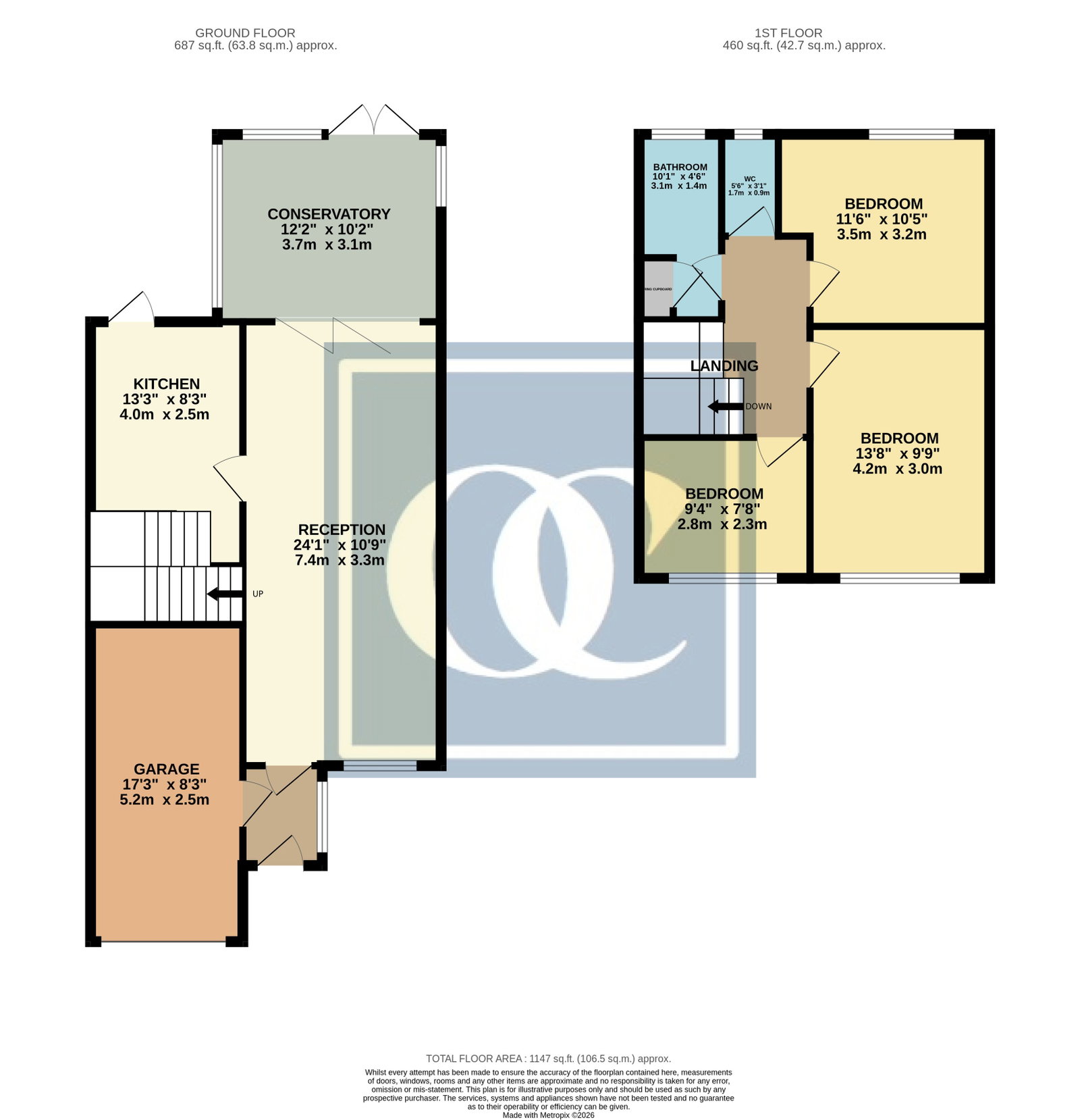 7, Adam Road, Coventry floorplan