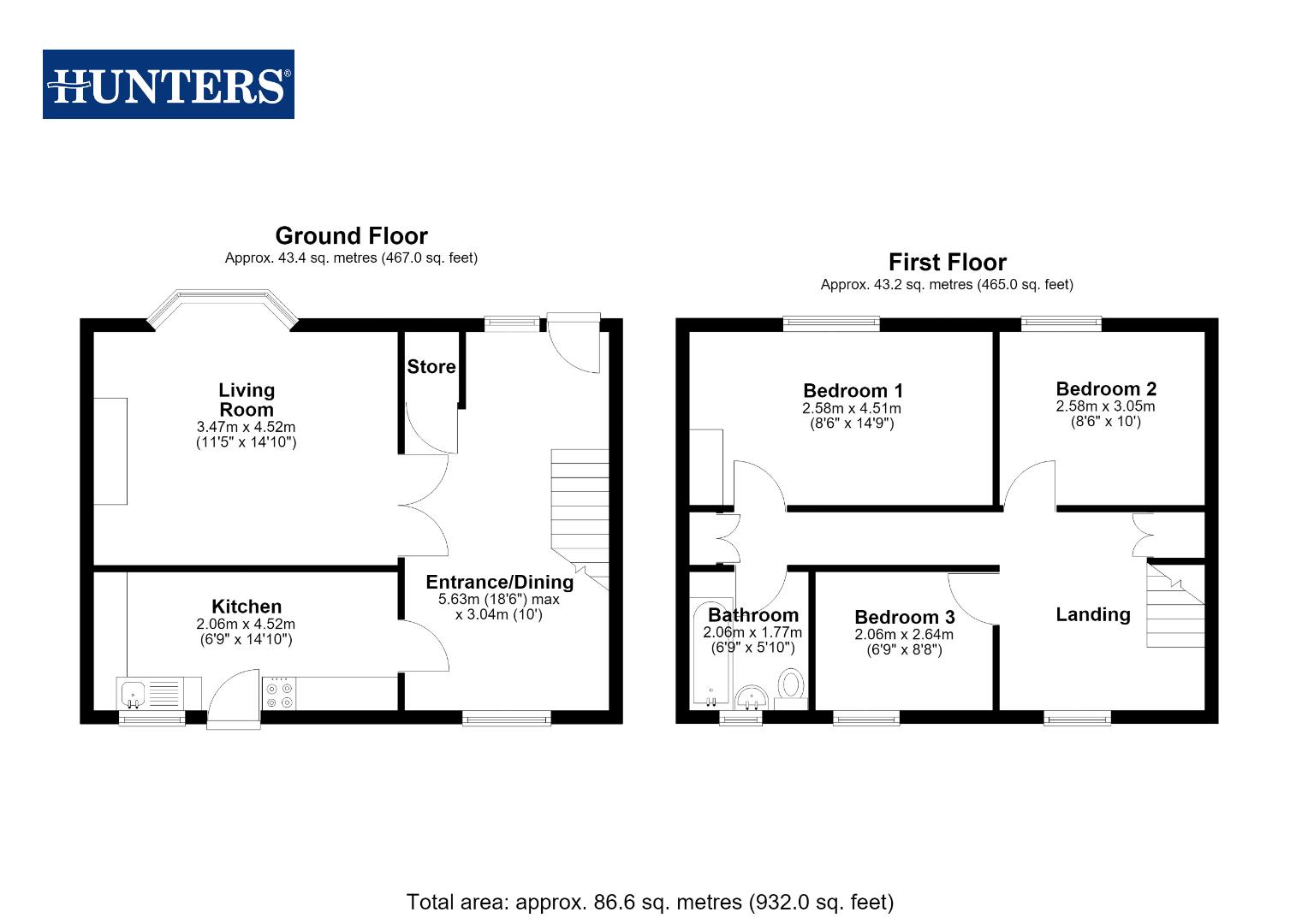 22, Blands Avenue, Allerton Bywater Castleford floorplan
