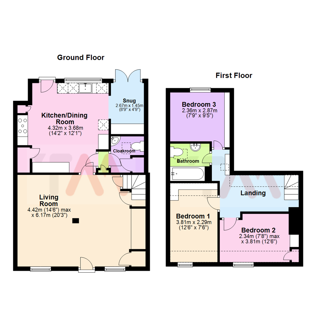 Thorncote Road, Northill, Biggleswade, Bedfordshire SG18, 3 bedroom terraced house for sale