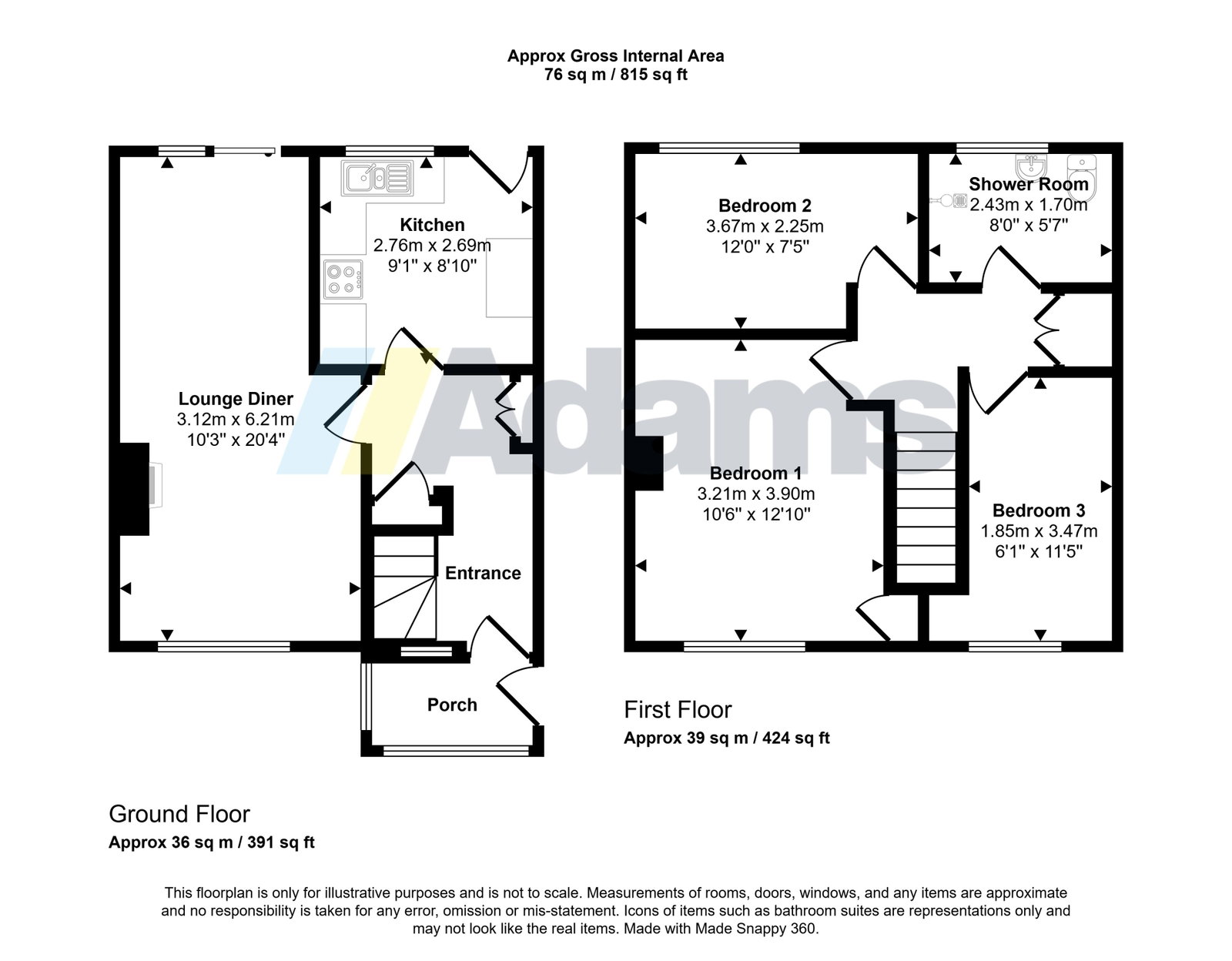 21, Crossway, Widnes floorplan