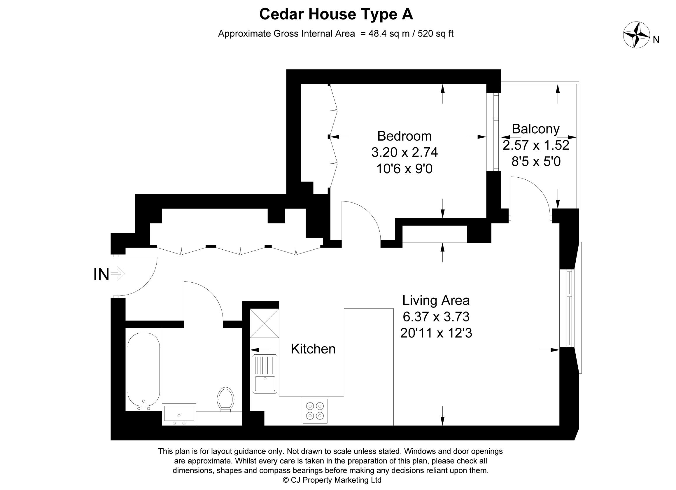 1 Bedrooms Flat to rent in Cedar House, Emerald Gardens, Wembley Park HA9