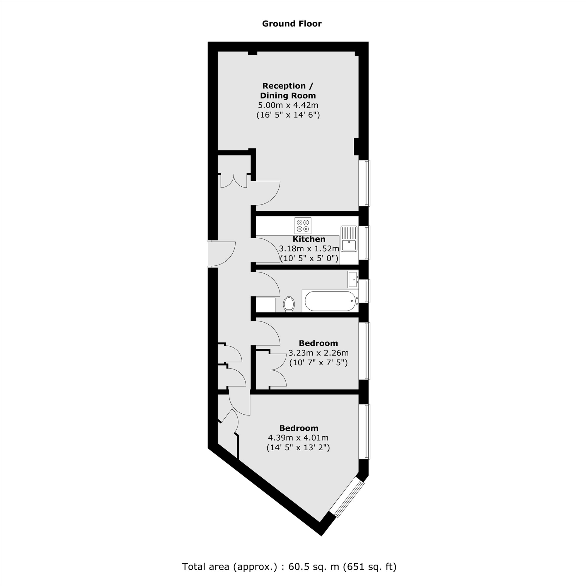 Flat 147, West Kensington Court, Edith Villas, London floorplan
