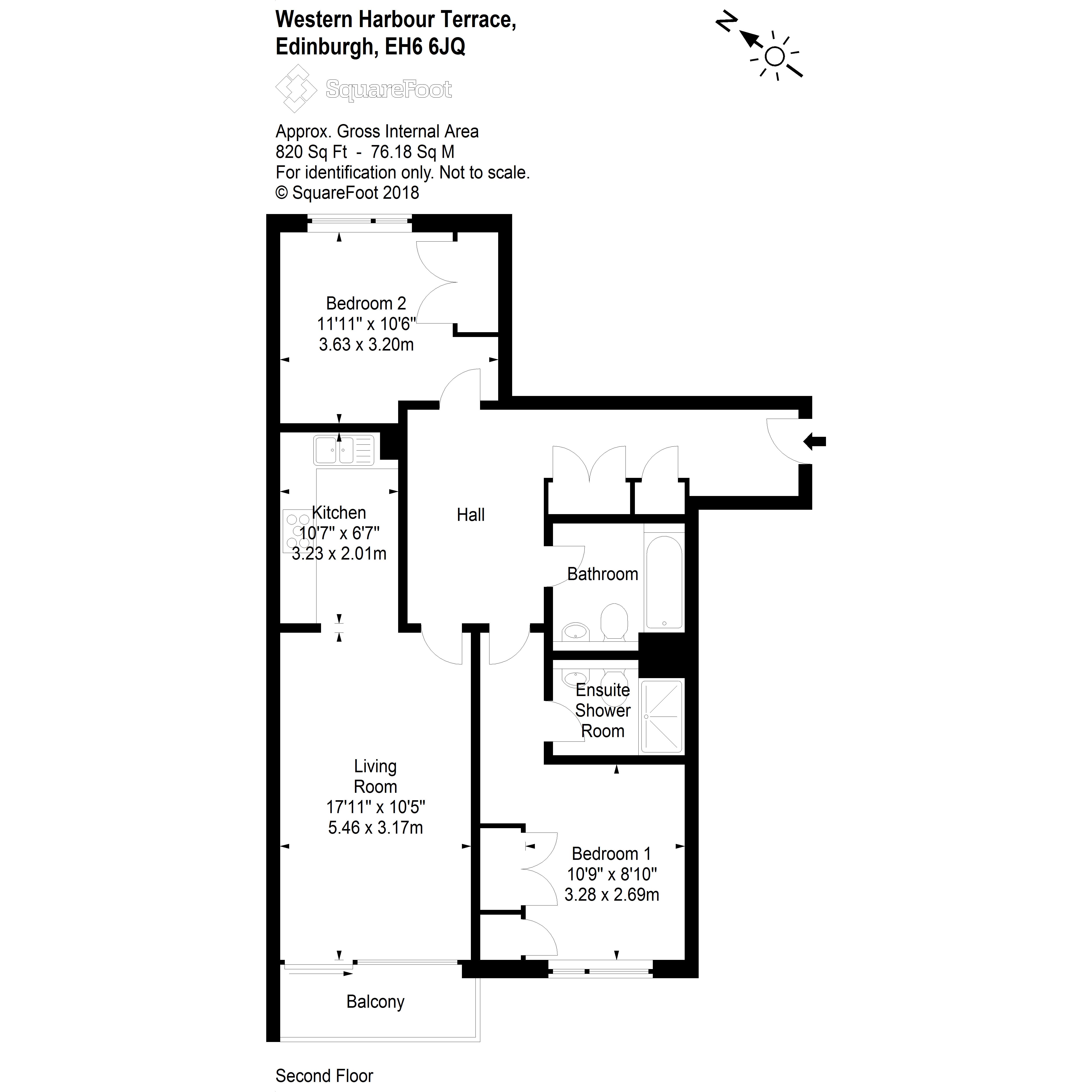 2 Bedrooms Flat for sale in 2 (Flat 12) Western Harbour Terrace, Newhaven, Edinburgh EH6