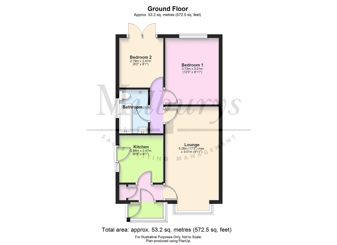 42, Cheshire Close, Yate floorplan