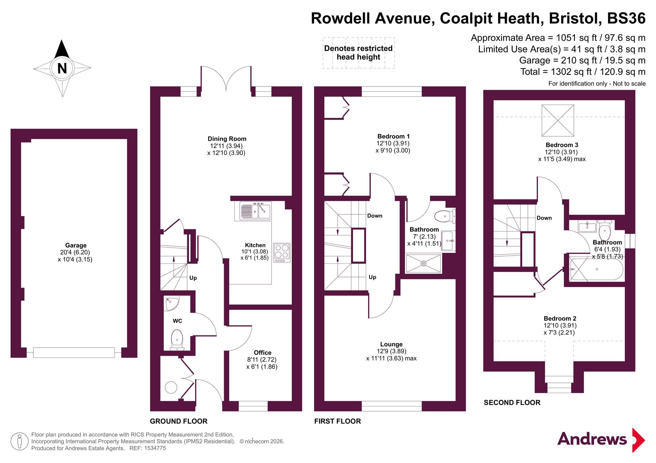 Rowdell Avenue, Bristol floorplan
