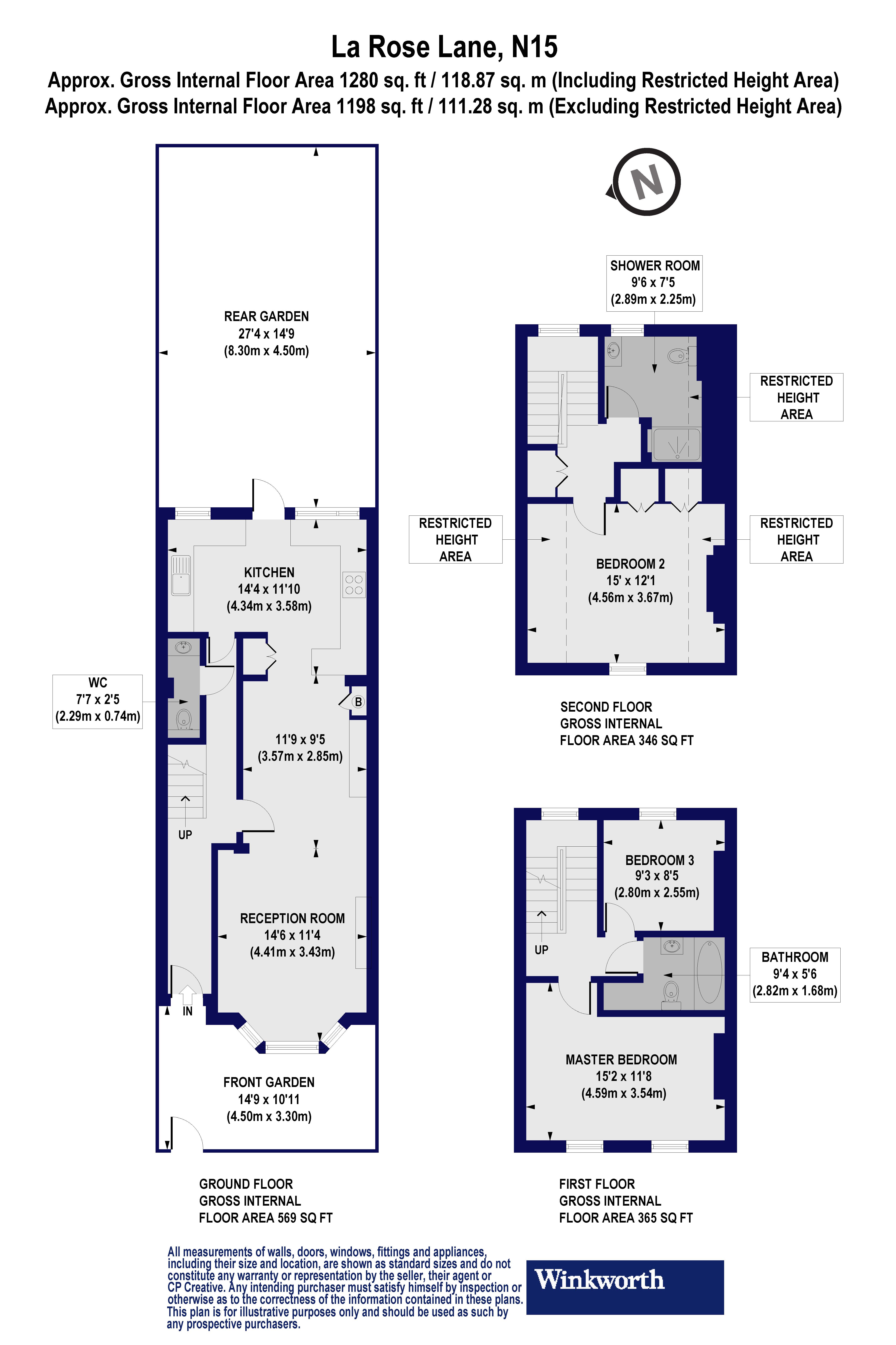 La Rose Lane, London floorplan