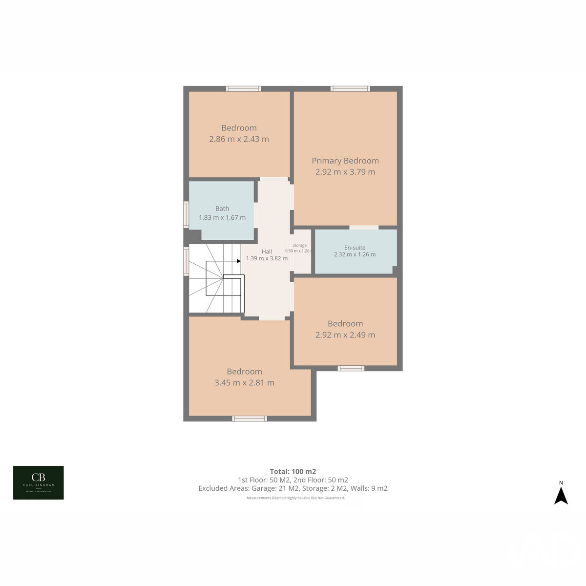 34, Lamb Close, Nottingham floorplan