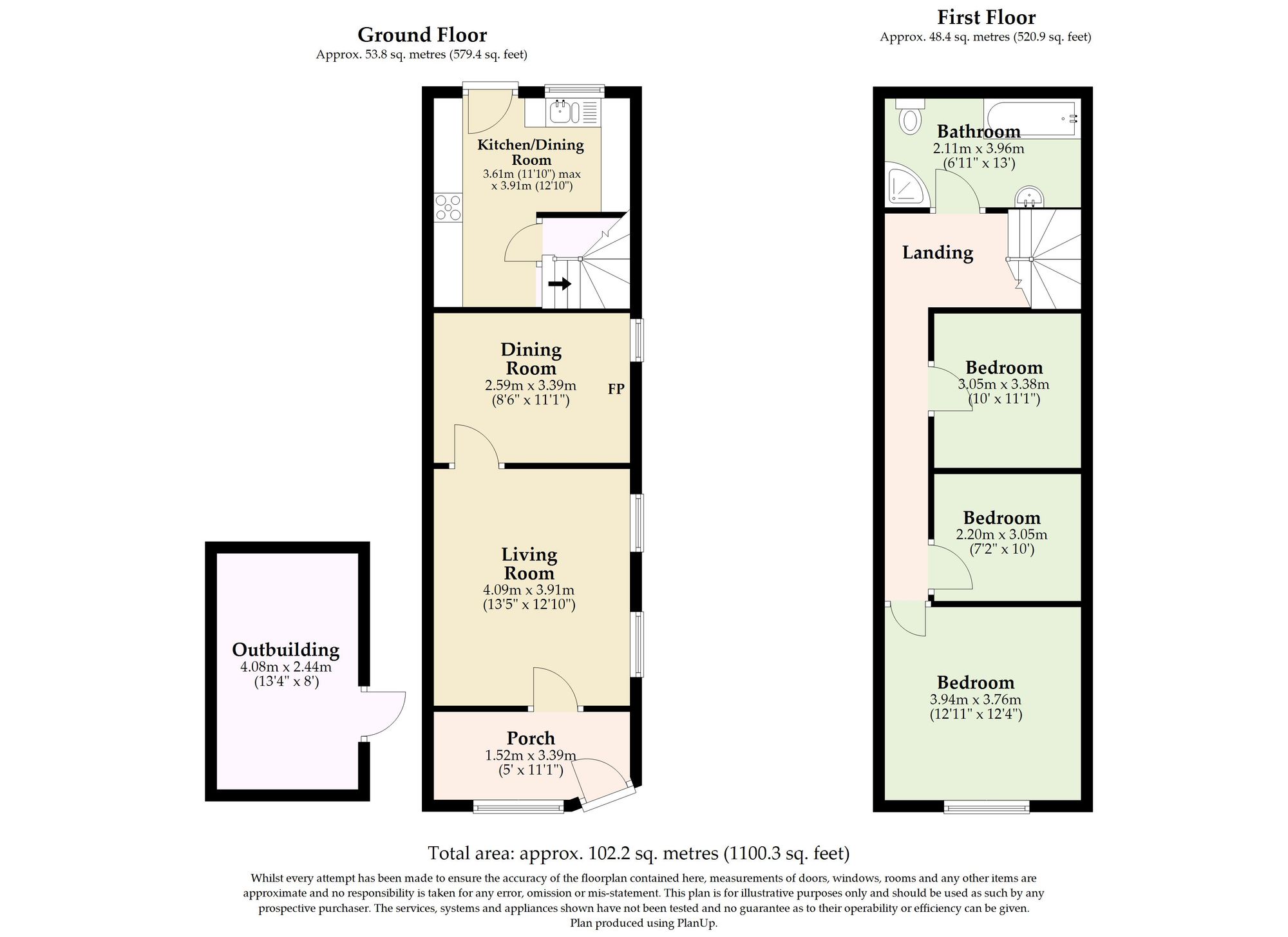 48 Oxford Road, Lowestoft floorplan