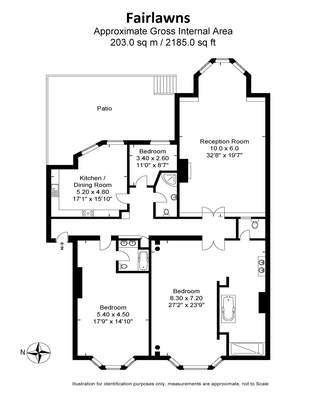 3 Bedrooms Flat to rent in Wimbledon Park Side, Wimbledon, London SW19