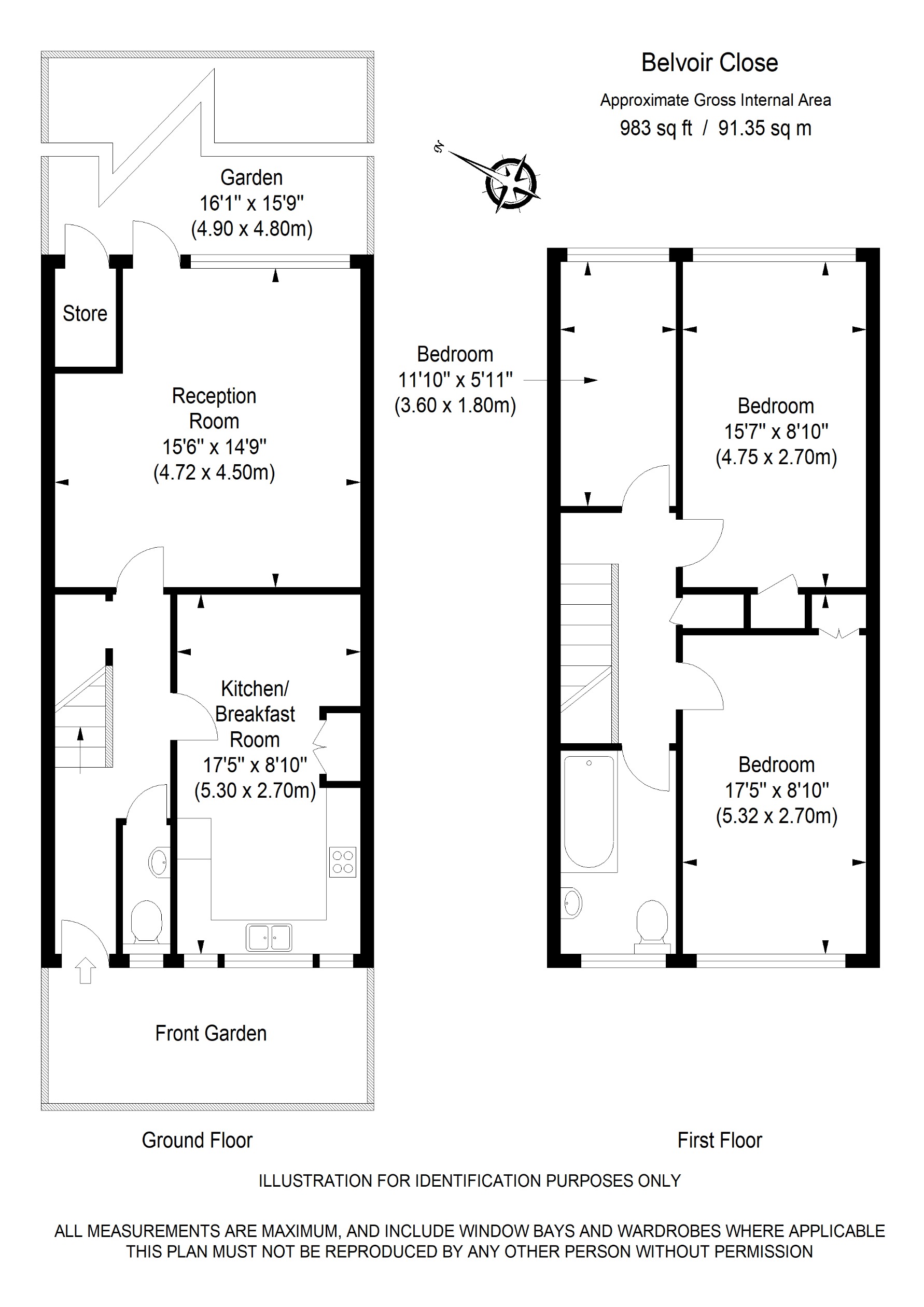 41, Belvoir Close, London floorplan