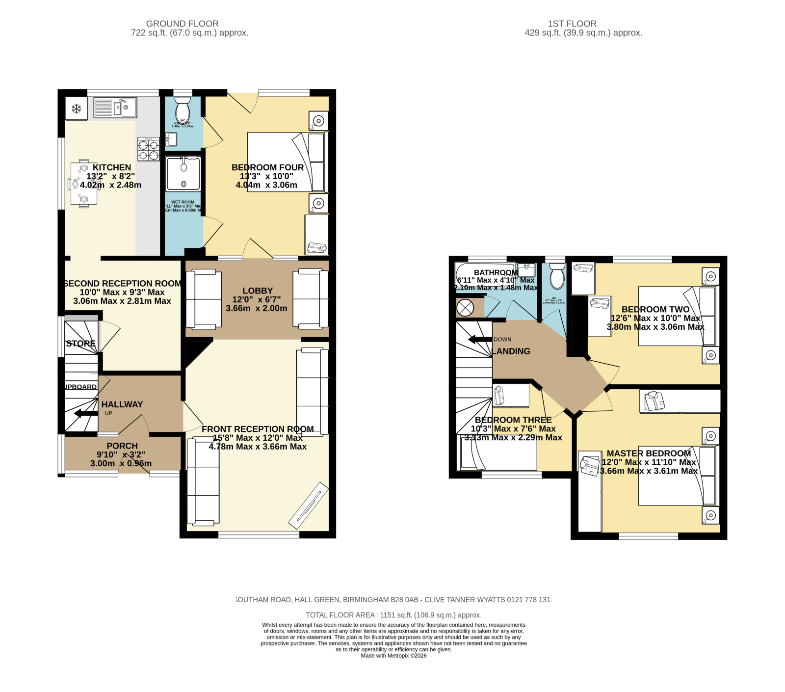 115 Southam Road, Hall Green, Birmingham floorplan