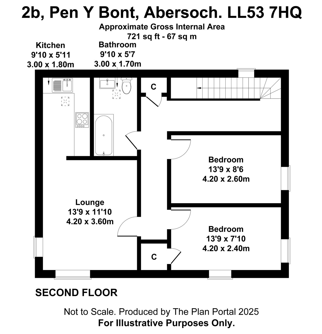 2b, Pen Y Bont, Pwllheli floorplan