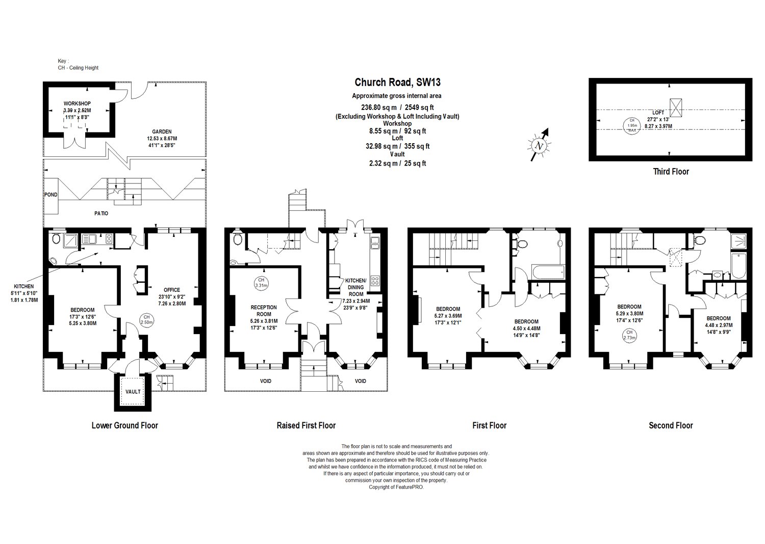 5 Bedrooms Terraced house for sale in Church Road, Barnes, London SW13