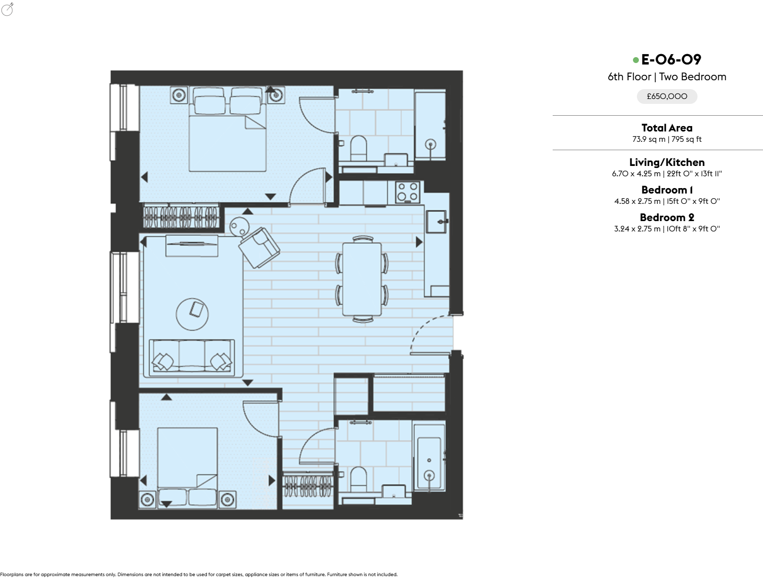 (E-06-09) Ashbee, Flat 88, Brent Cross Town, London floorplan
