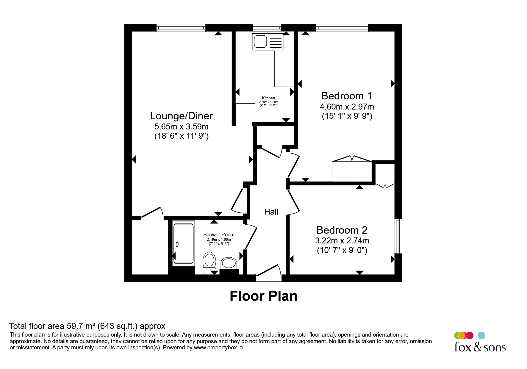 Flat 19, Homeridge House, Longridge Avenue, Brighton floorplan