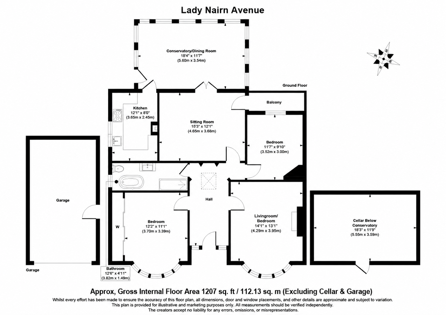 6, Lady Nairn Avenue, Kirkcaldy floorplan