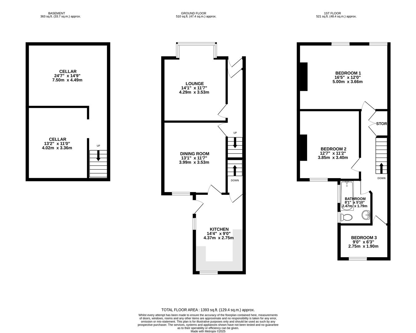 12, Foljambe Road, Chesterfield floorplan