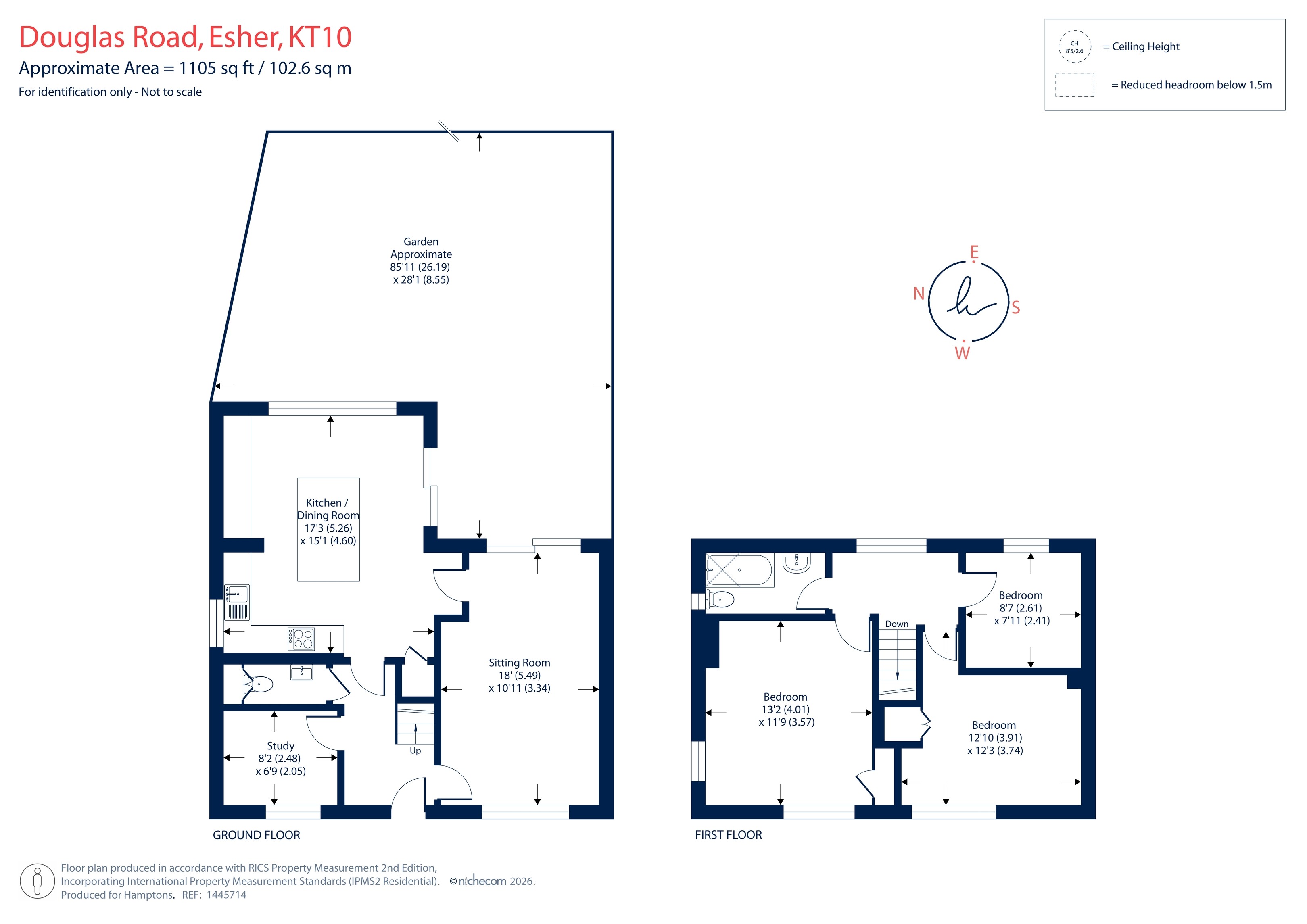100, Douglas Road, Esher floorplan