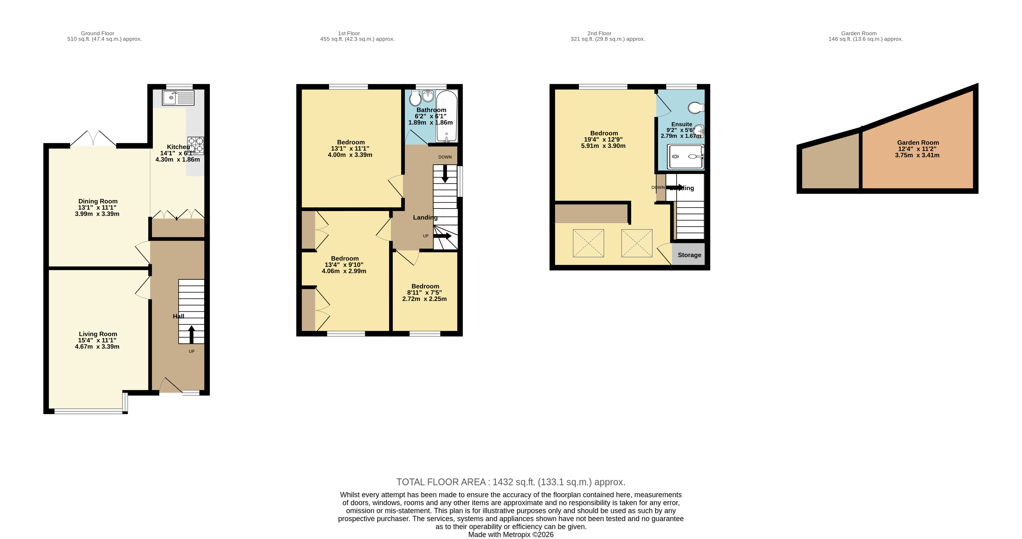 16, Oakley Road, Bristol floorplan