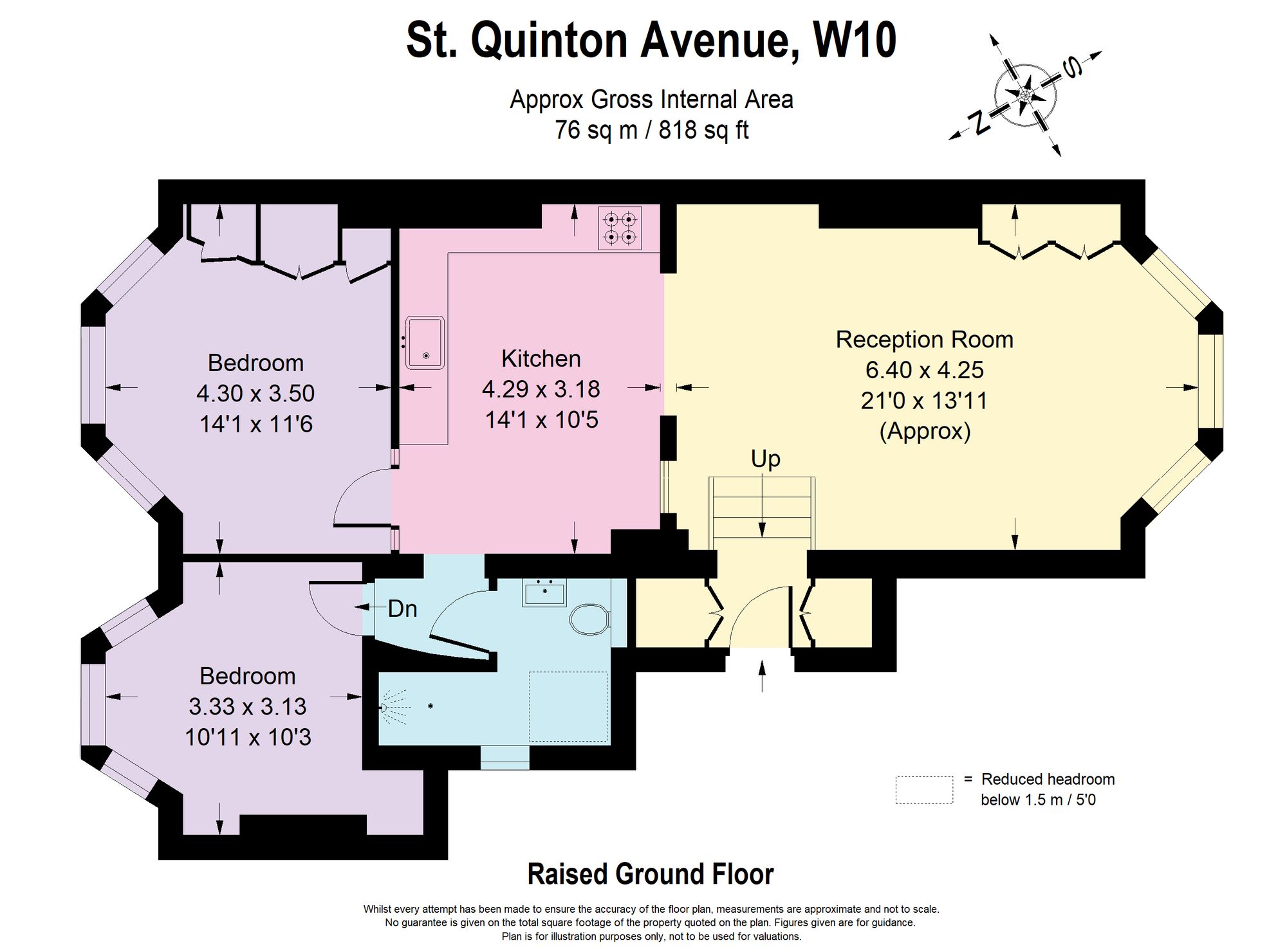 Flat 1, 20 St Quintin Avenue, London, London floorplan