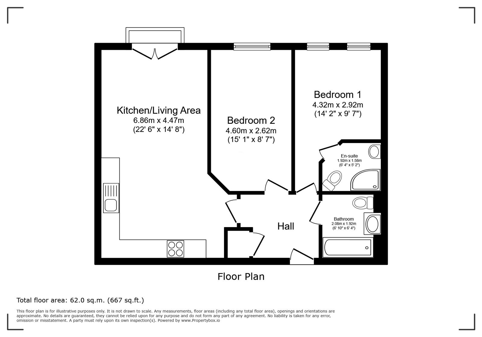 Adamson House, Salford floorplan