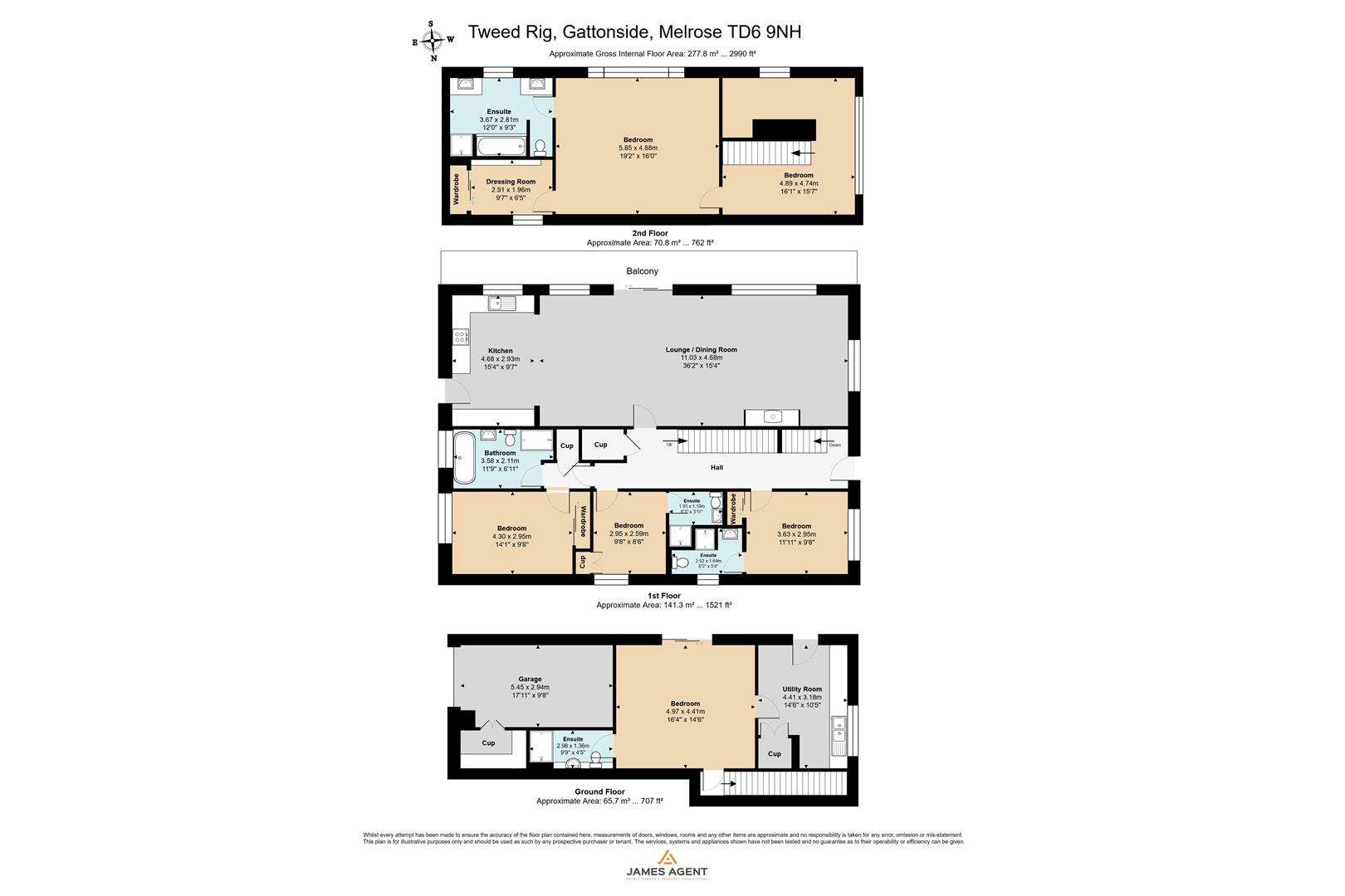 Tweed Rig, Melrose floorplan