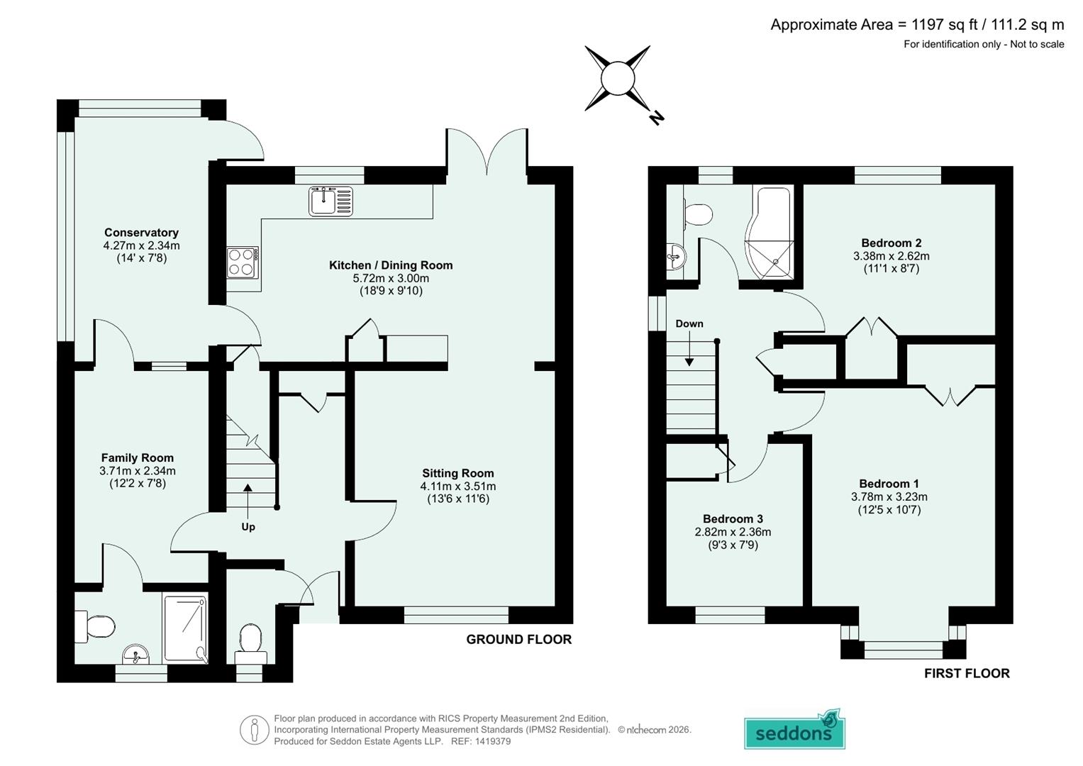 31, Oak Crescent, Cullompton floorplan