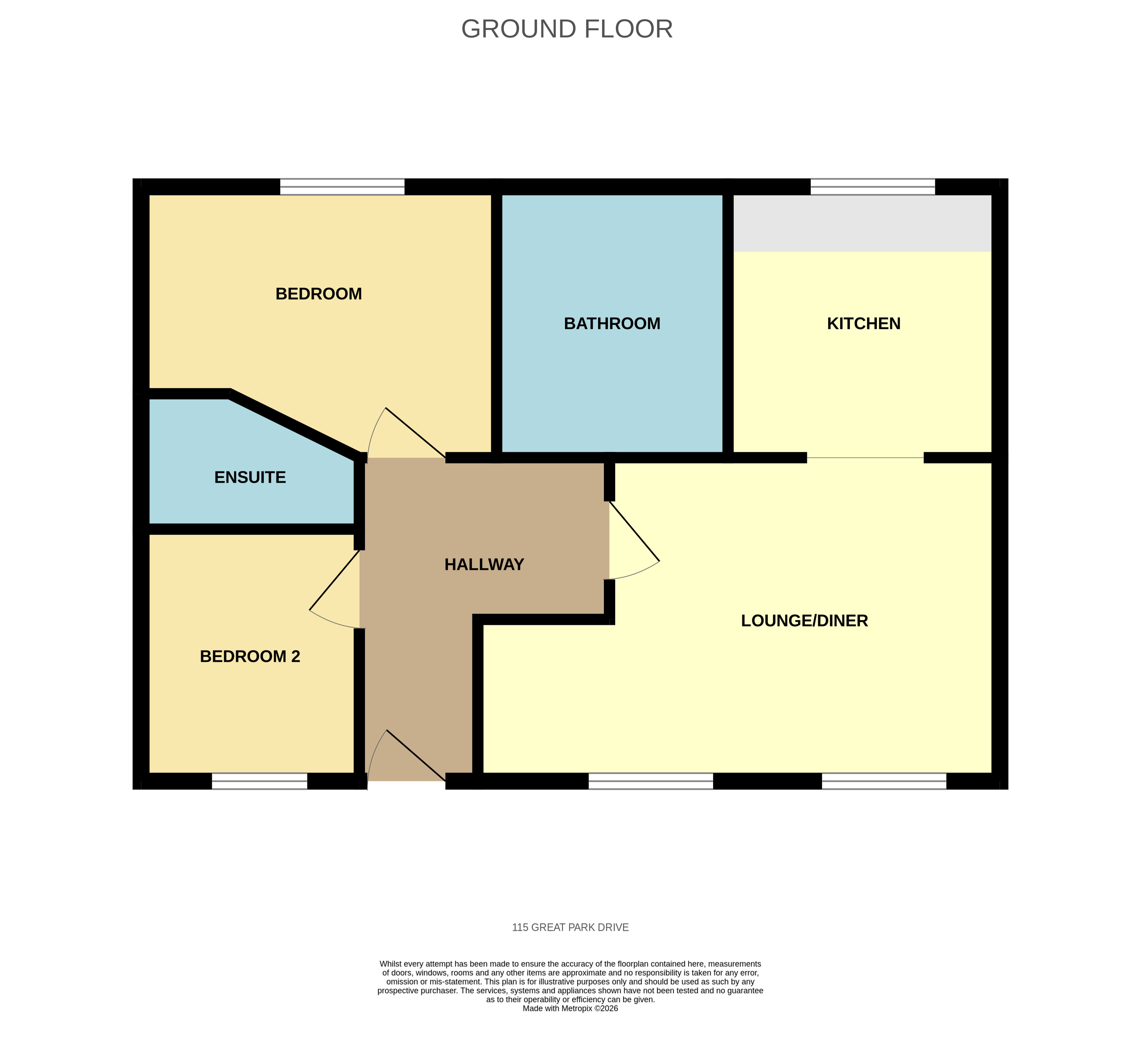 115, Great Park Drive, Leyland floorplan
