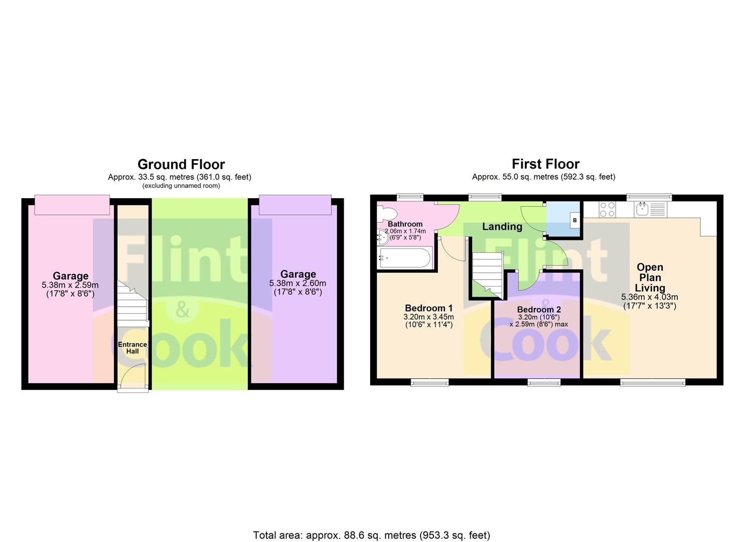 34, Garden Close, Kington floorplan