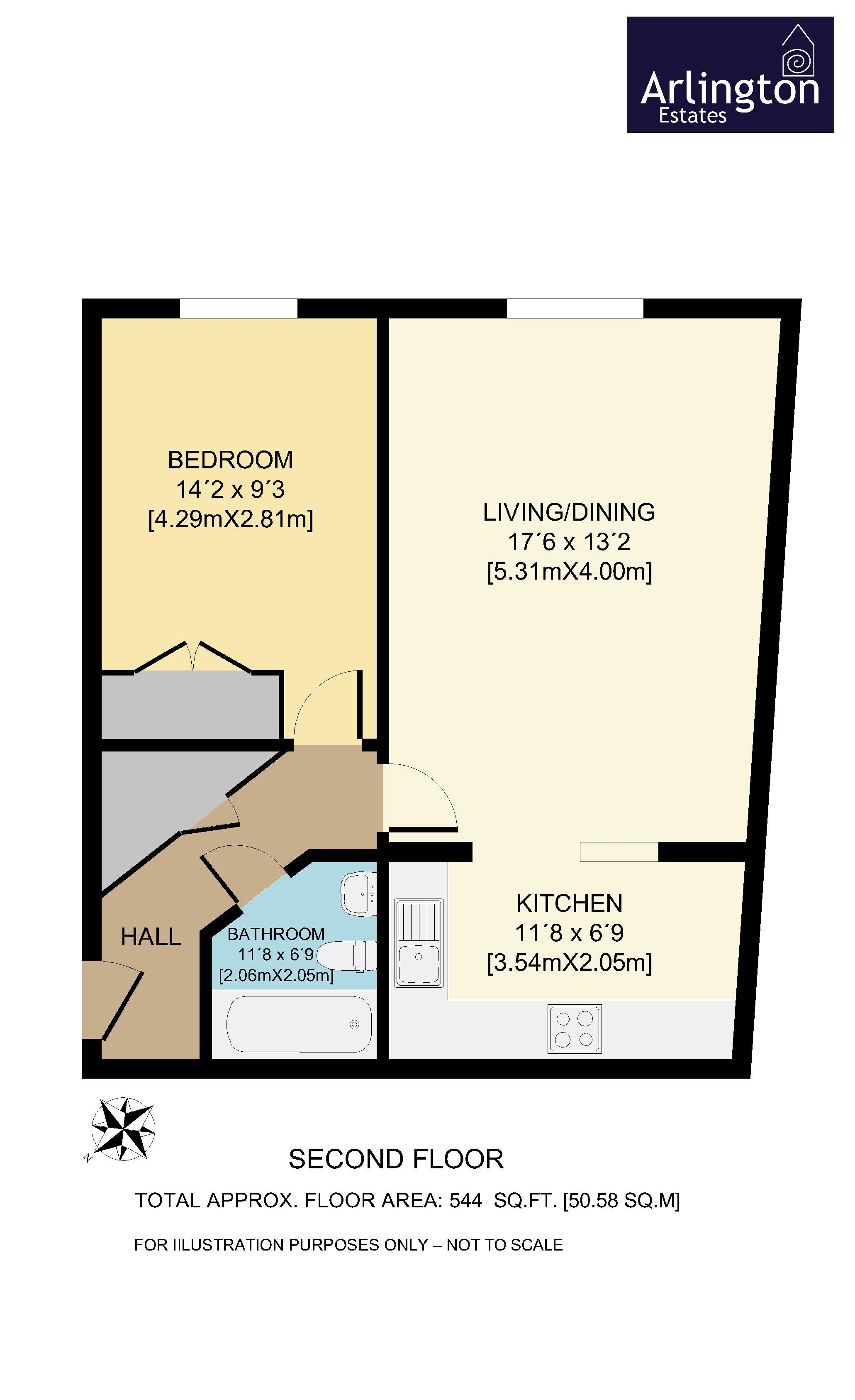 1 Bedrooms Flat to rent in Dove Road, Islington N1