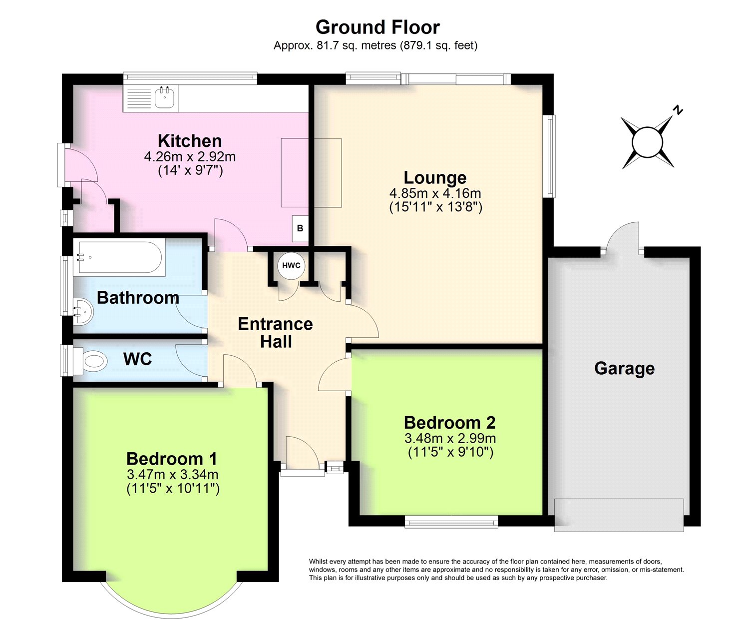 2 Bedrooms Bungalow for sale in Frobisher Way, Goring By Sea, West Sussex BN12